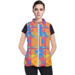 Colorful shapes in tiles                                             Women s Puffer Vest