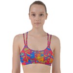 Colorful shapes in tiles                                                      Line Them Up Sports Bra