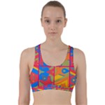 Colorful shapes in tiles                                                      Back Weave Sports Bra