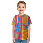 Colorful shapes in tiles                                                   Kid s Sport Mesh Tee