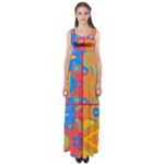 Colorful shapes in tiles                                              Empire Waist Maxi Dress