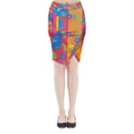 Colorful shapes in tiles                                             Midi Wrap Pencil Skirt
