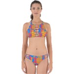 Colorful shapes in tiles                                                  Perfectly Cut Out Bikini Set