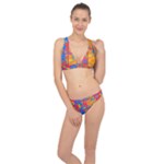 Colorful shapes in tiles                                                   Classic Banded Bikini Set