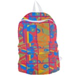 Colorful shapes in tiles                                               Foldable Lightweight Backpack