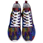 Colorful waves                                            Men s Lightweight High Top Sneakers