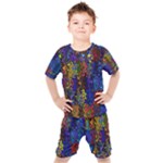 Colorful waves                                                  Kids  Tee and Shorts Set