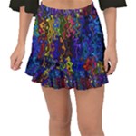 Colorful waves                                                Fishtail Mini Chiffon Skirt