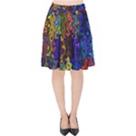 Colorful waves                                               Velvet High Waist Skirt