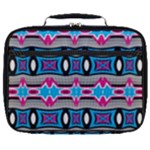 Blue pink shapes rows.jpg                                                  Full Print Lunch Bag