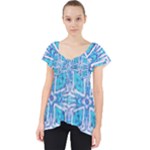 Geometric Doodle 1 Lace Front Dolly Top