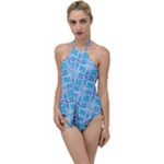 Geometric Doodle 1 Go with the Flow One Piece Swimsuit