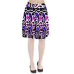 Retro Swirl Abstract Pleated Skirt