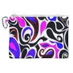 Retro Swirl Abstract Canvas Cosmetic Bag (XL)