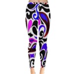 Retro Swirl Abstract Inside Out Leggings