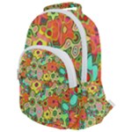 Colorful shapes       Rounded Multi Pocket Backpack