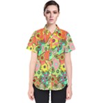 Colorful shapes          Women s Short Sleeve Shirt