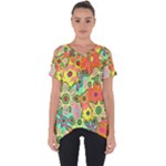 Colorful shapes         Cut Out Side Drop Tee