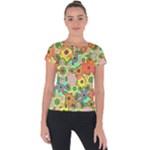 Colorful shapes         Short Sleeve Sports Top