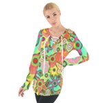 Colorful shapes           Women s Tie Up Tee