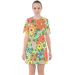 Colorful shapes             Sixties Short Sleeve Mini Dress
