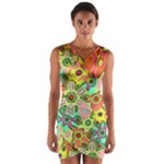 Colorful shapes             Wrap Front Bodycon Dress