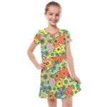 Colorful shapes        Kids  Cross Web Dress