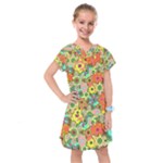 Colorful shapes           Kids  Drop Waist Dress