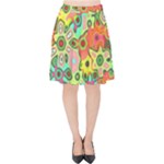 Colorful shapes         Velvet High Waist Skirt