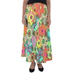 Colorful shapes        Flared Maxi Skirt