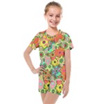 Colorful shapes          Kids  Mesh Tee and Shorts Set