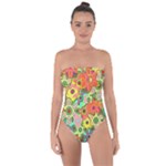 Colorful shapes         Tie Back One Piece Swimsuit