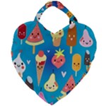 Cute food characters clipart             Giant Heart Shaped Tote