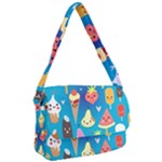 Cute food characters clipart             Courier Bag
