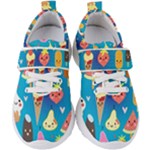 Cute food characters clipart          Kids  Velcro Strap Shoes