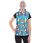 Cute food characters clipart          Women s Button Up Puffer Vest