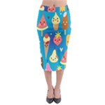 Cute food characters clipart               Midi Pencil Skirt