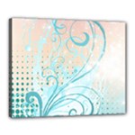 Pink Blue Pattern Canvas 20  x 16  (Stretched)