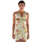 Vintage roses                   Wrap Front Bodycon Dress