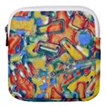 Colorful painted shapes                      Mini Square Pouch
