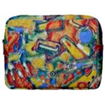 Colorful painted shapes                      Make Up Pouch (Large)