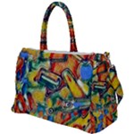 Colorful painted shapes                      Duffel Travel Bag
