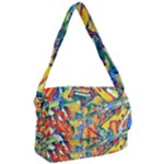 Colorful painted shapes                      Courier Bag