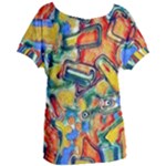 Colorful painted shapes                    Women s Oversized Tee
