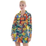 Colorful painted shapes                       Women s Hoodie Dress