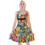 Colorful painted shapes                           Reversible Velvet Sleeveless Dress