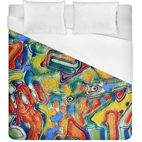 Colorful painted shapes                       Duvet Cover (King Size) from ZippyPress