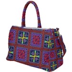 Shapes in squares pattern                       Duffel Travel Bag