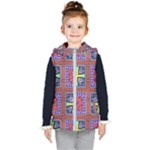 Shapes in squares pattern                      Kid s Hooded Puffer Vest