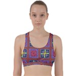 Shapes in squares pattern                          Back Weave Sports Bra